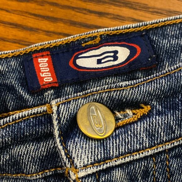 Vintage BONGO Zip Up Marilyn Jean Shorts Dark Stone Wash Size 7 Y2K 90s Denim - Picture 2 of 14